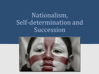 Nationalism, self-determination and secession