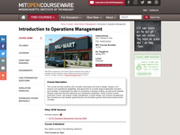 Introduction to Operations Management