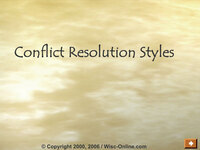 Conflict Resolution Styles