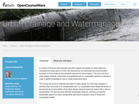 Urban Drainage and Watermanagement