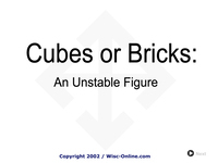 Cubes or Bricks: An Unstable Figure