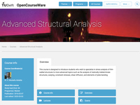 Advanced Structural Analysis