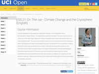 ESS 21: On Thin Ice - Climate Change and the Cryosphere