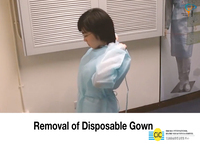 Removal of Disposable Gown