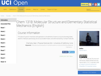 Chem 131B: Molecular Structure and Elementary Statistical Mechanics