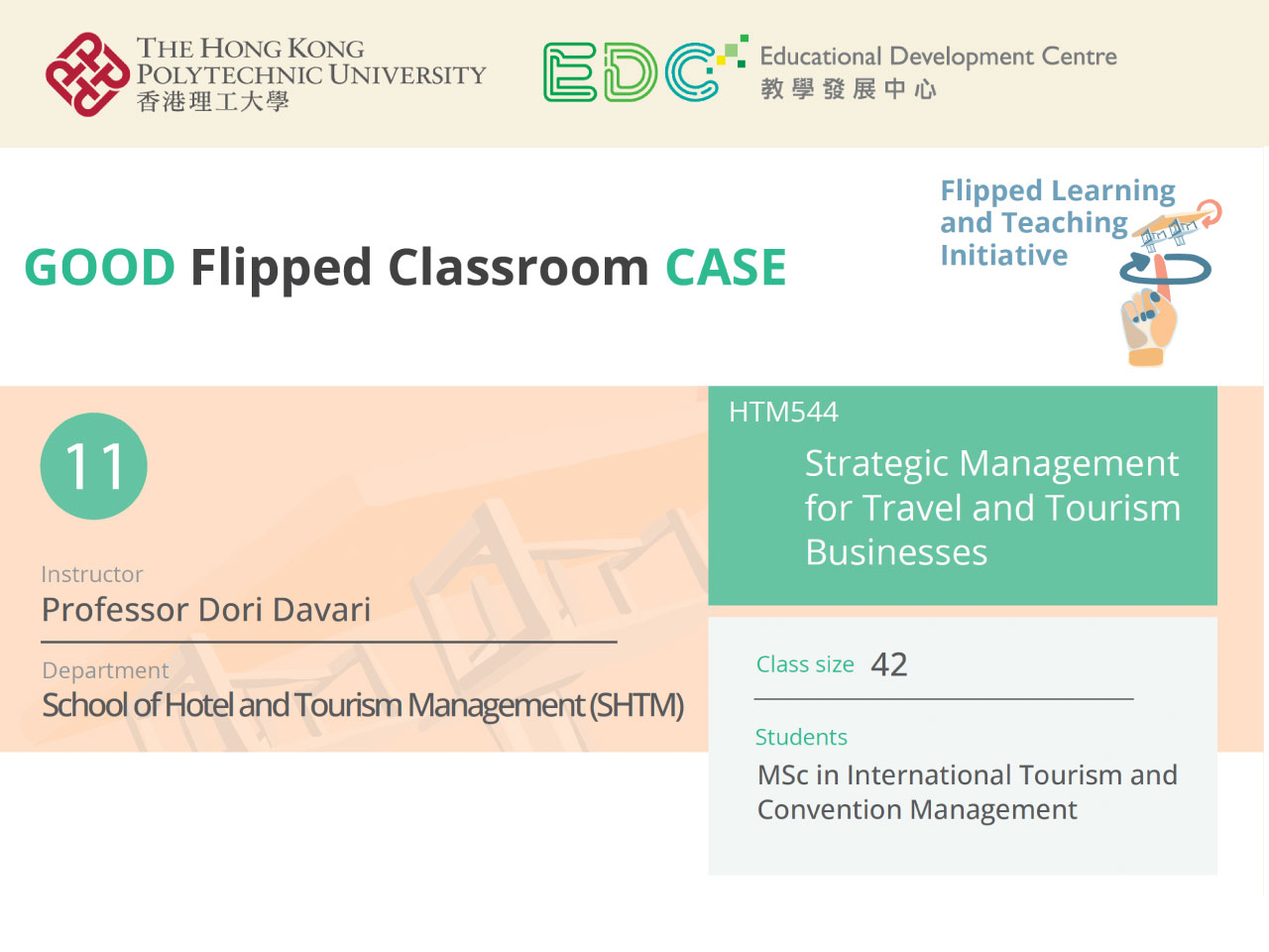 link to A Good Flipped Classroom Case 11 from SHTM