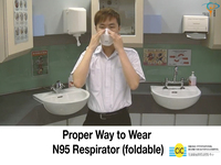Proper Way to Wear N95 Respirator (foldable)