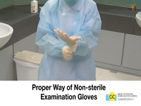 Proper way of Don Non-sterile Examination Gloves
