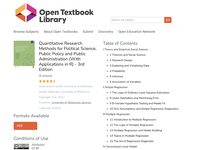 Quantitative Research Methods for Political Science, Public Policy and Public Administration (With Applications in R)
