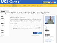 Chem 5: Scientific Computing Skills