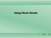 Using Check Sheets