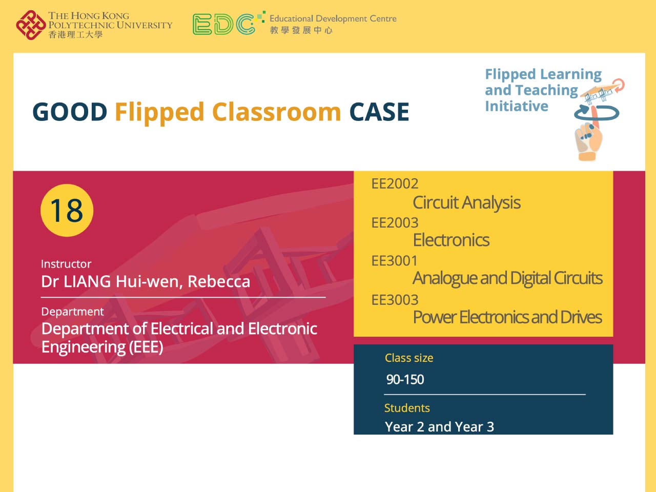 A Good Flipped Classroom Case 18 from EEE- Dr Rebecca LIANG