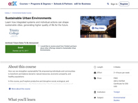 Sustainable Urban Environments