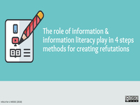 The role information and information literacy play in 4 steps methods for creating refutations