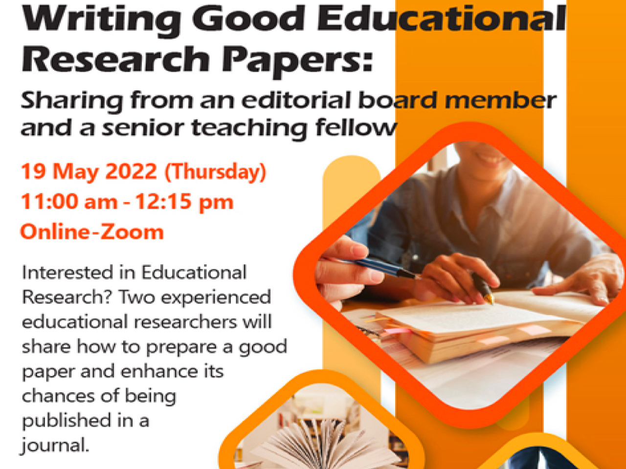 Writing good educational research papers: Sharing from an editorial board member and a senior teaching fellow