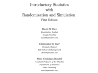 Introductory Statistics with Randomization and Simulation - First Edition