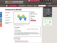 Introduction to MATLAB