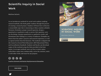 Scientific Inquiry in Social Work