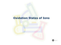 Oxidation States of Ions