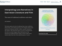Interpreting Love Narratives in East Asian Literature and Film