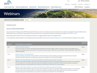 DHI Webinars