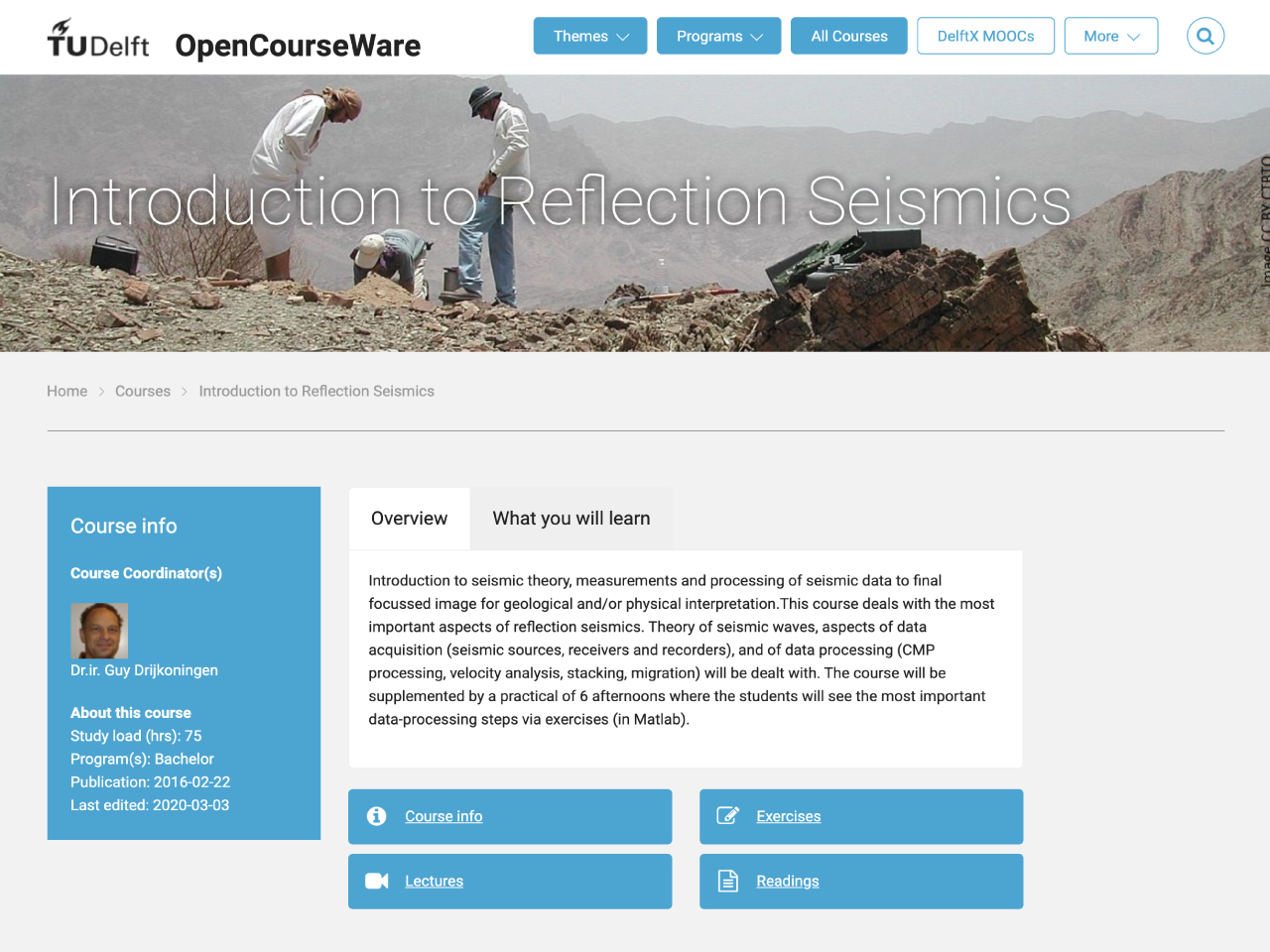 Introduction to Reflection Seismics