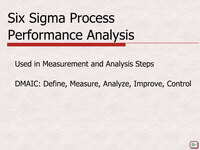 Six Sigma Process Performance Analysis
