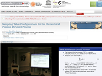 Sampling Table Configurations for the Hierarchical Poisson-Dirichlet Process