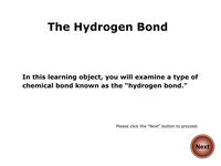 Chemical Bonds: The Hydrogen Bond