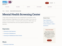 Mental Health Screening Center