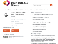 Human Behavior and the Social Environment II