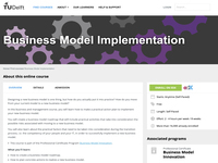MOOC: Business Model Implementation | TU Delft Online