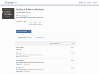 Scaling a Software Business | SpringerLink