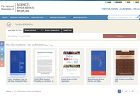 National Academies Press (Food and Nutrition)