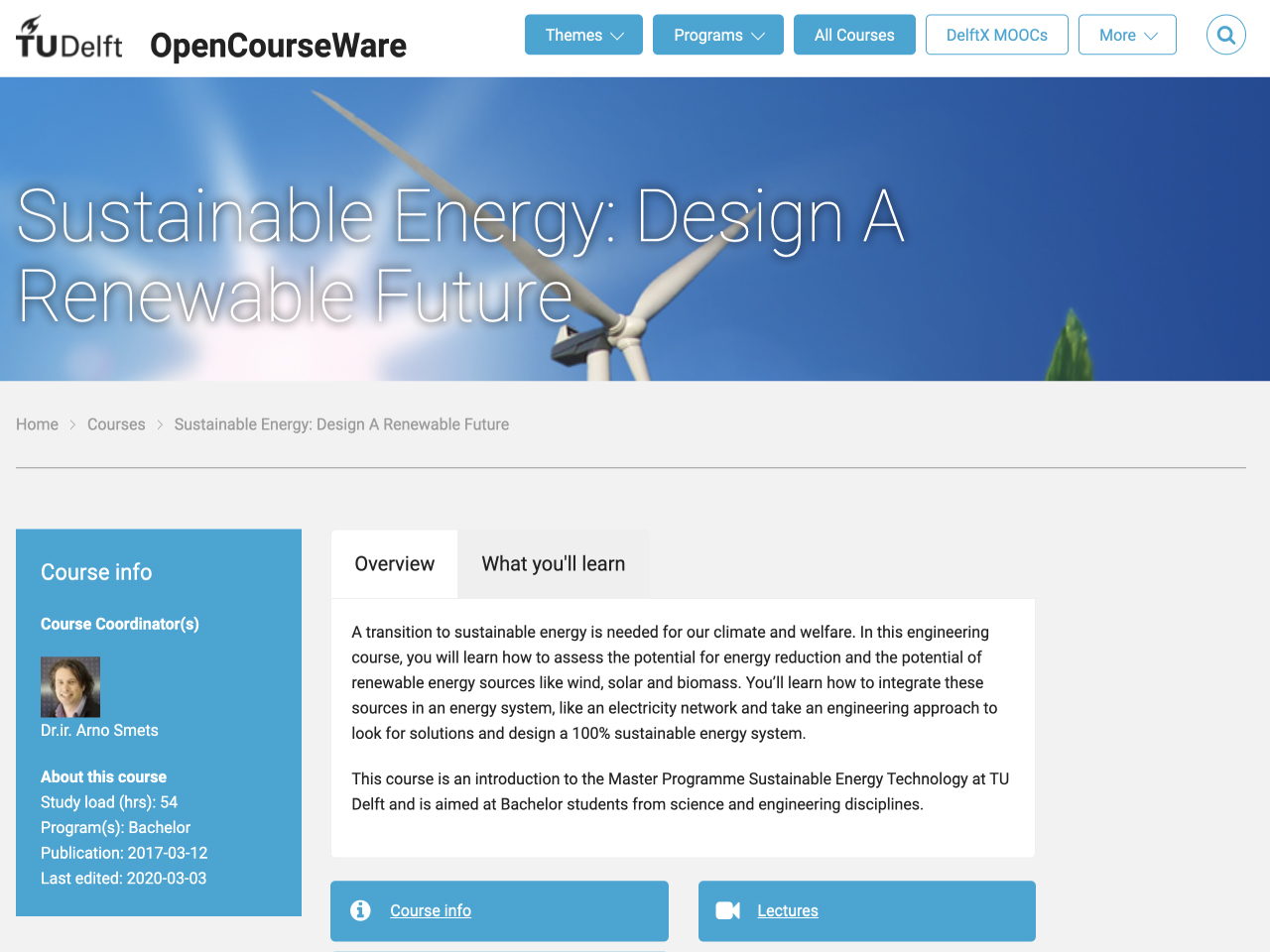 Sustainable Energy: Design a Renewable Future
