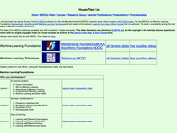 Machine Learning Foundations and Machine Learning Techniques MOOC