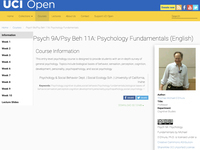 Psych 9A/Psy Beh 11A: Psychology Fundamentals