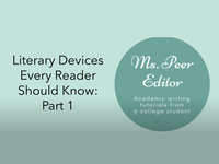 Literary Devices Every Reader Should Know: Part 1