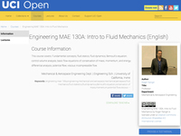 Engineering MAE 130A: Intro to Fluid Mechanics