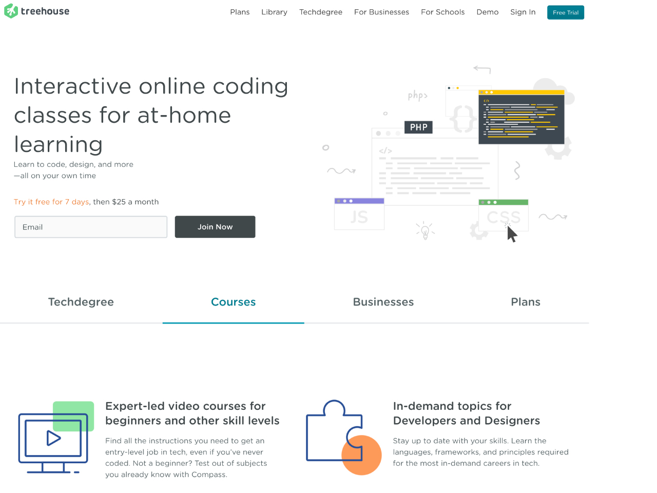 Interactive online coding classes for at-home learning