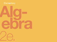 Elementary algebra 2e