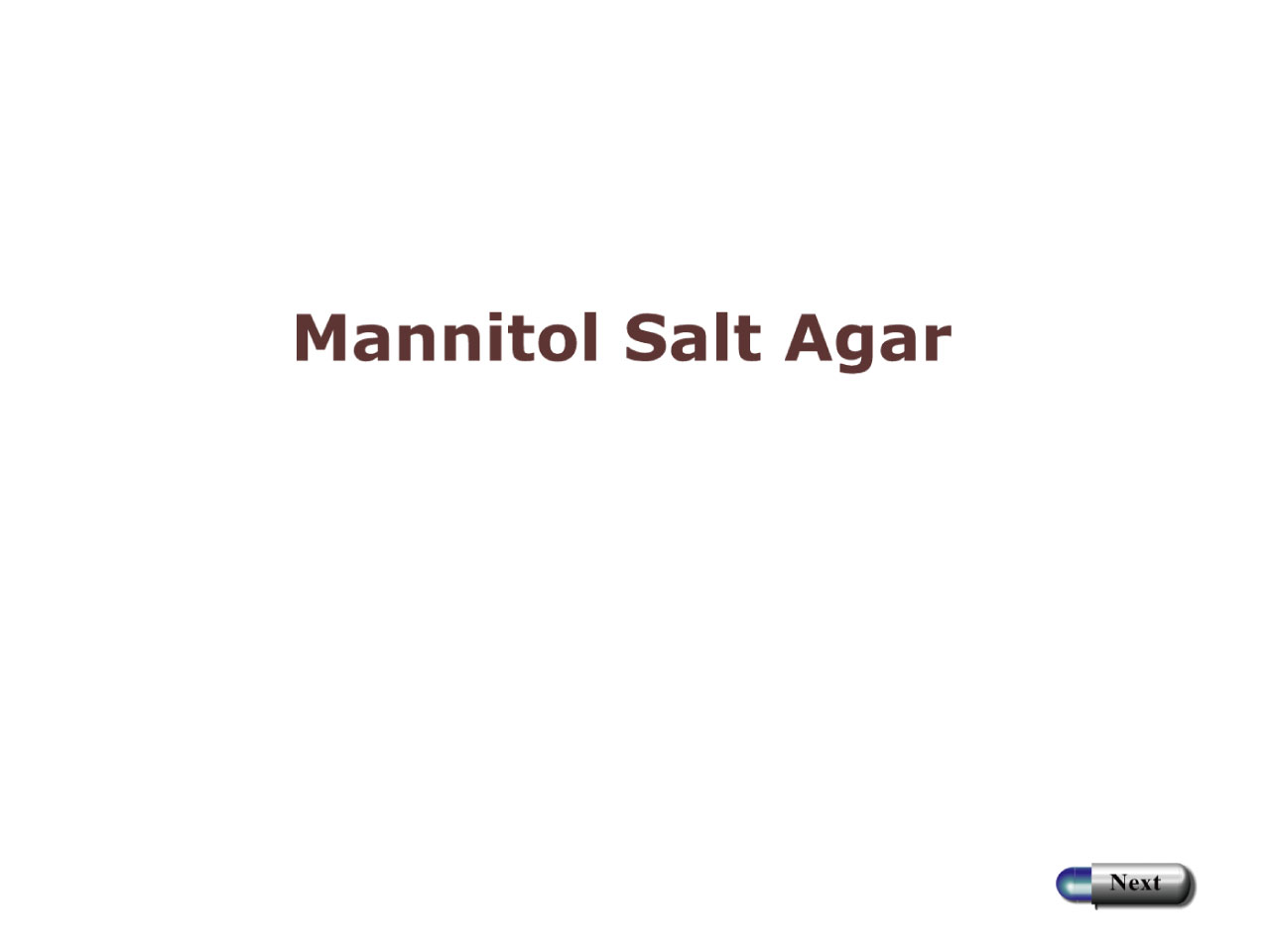 Mannitol Salt Agar