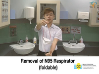 Removal of N95 Respirator : foldable