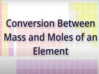 Conversion Between Mass and Moles of an Element (Screencast)