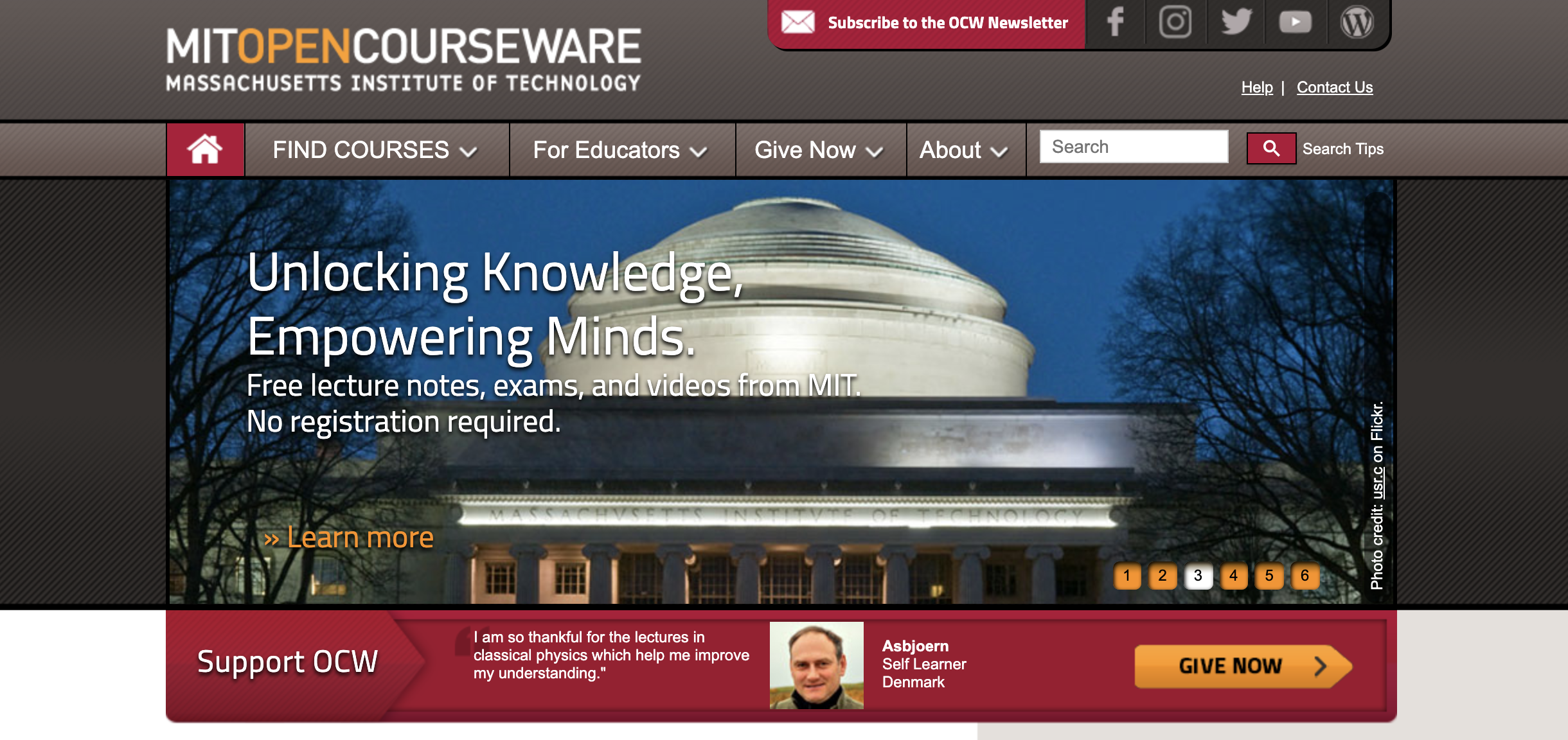 link to MIT OpenCourseWare